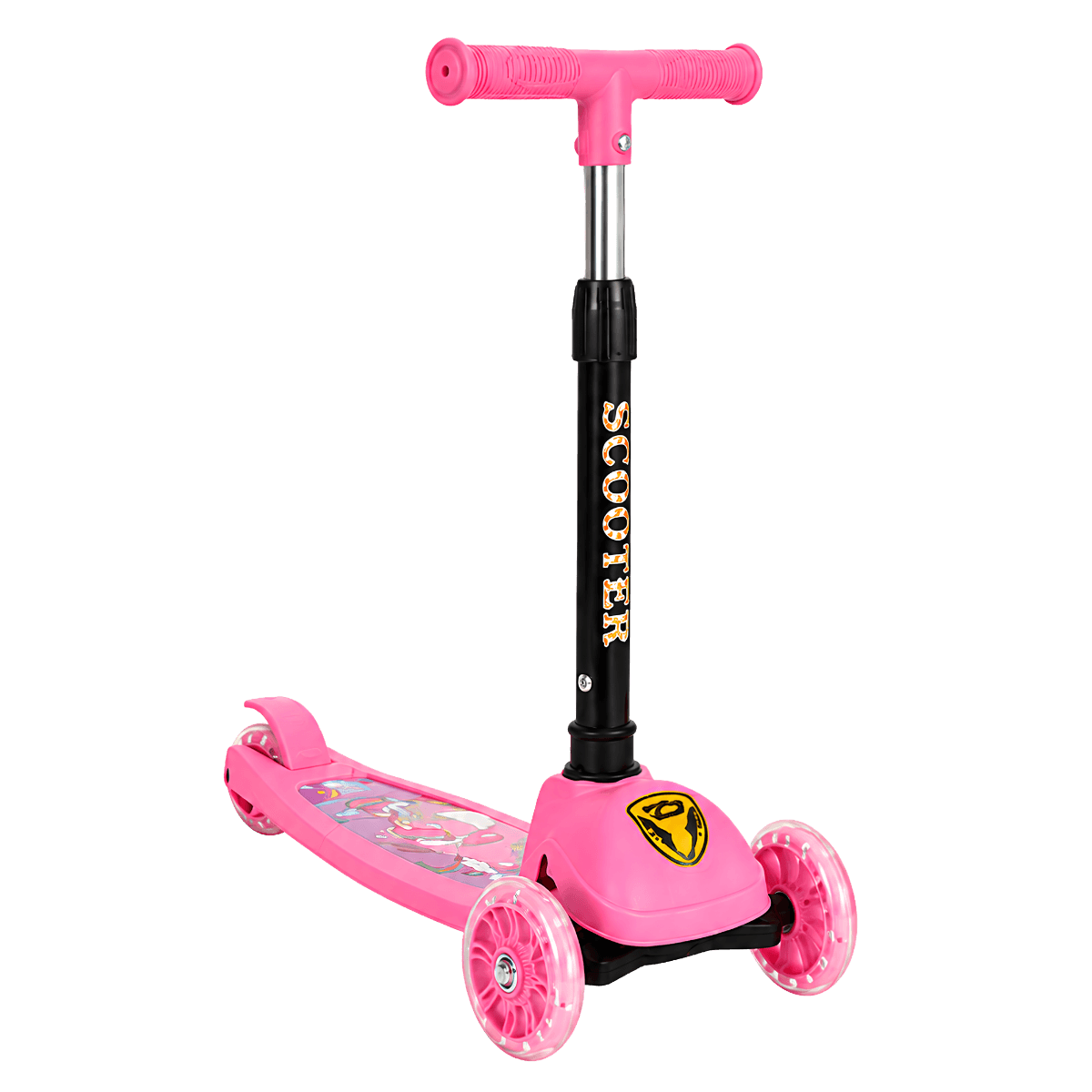 Patinete Infantil com Led Toy — Rosa